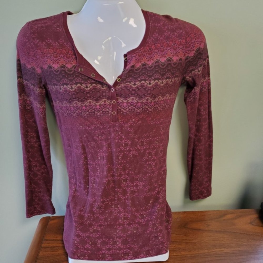 Eddie Bauer Waffle Knit Henley